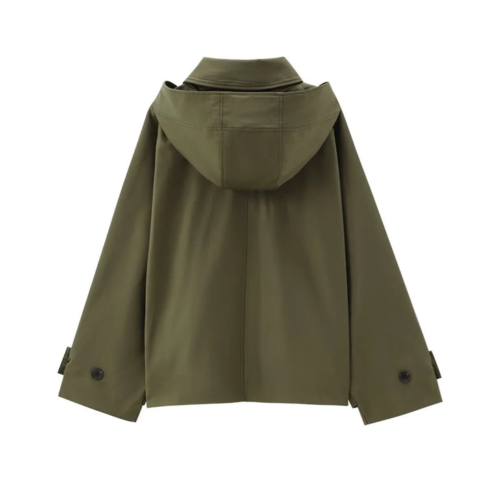 Mirla | Damm Trenchcoat med Huva-Eva Jonsson