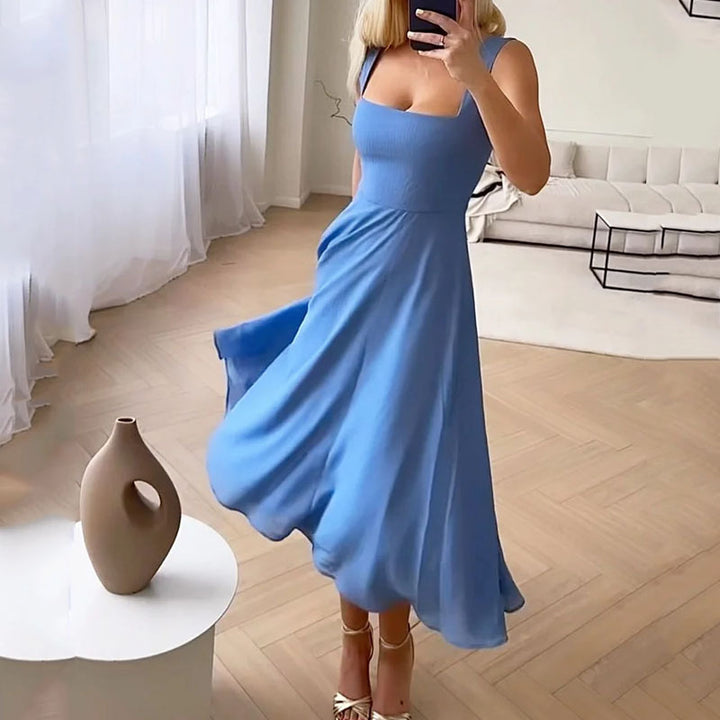 Mirla | Dammode, Elegant, Ärmlös, Enfärgade Klänningar-Eva Jonsson
