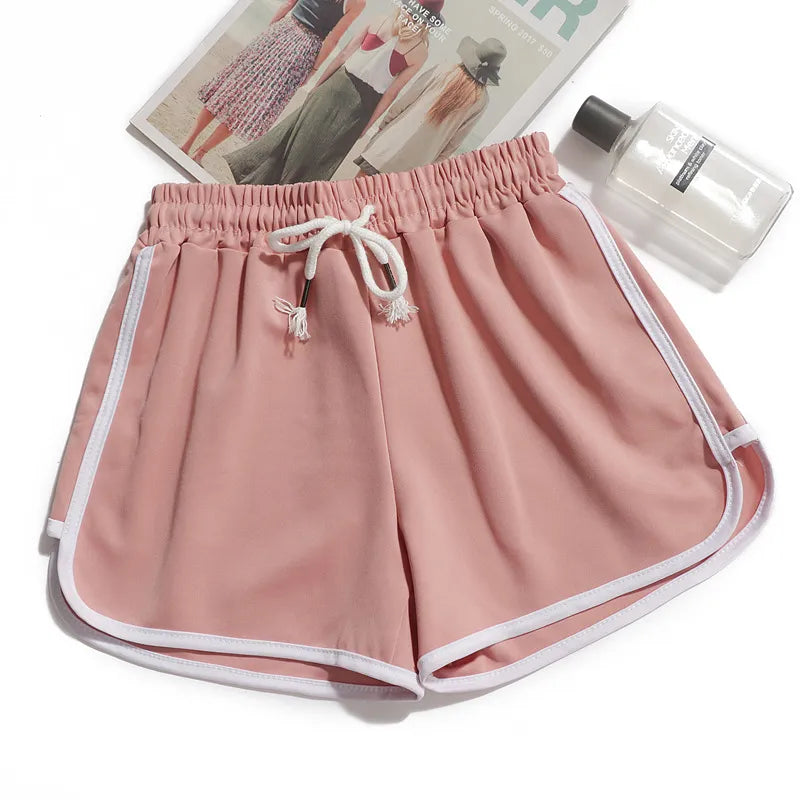 Mirla | Damrandiga shorts med andningsbart, elastiskt midjeband-Eva Jonsson