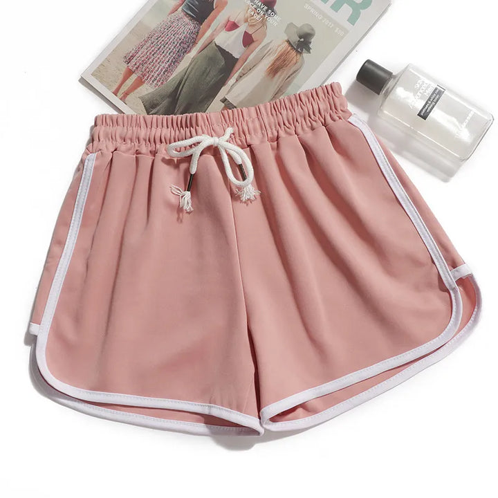 Mirla | Damrandiga shorts med andningsbart, elastiskt midjeband-Eva Jonsson