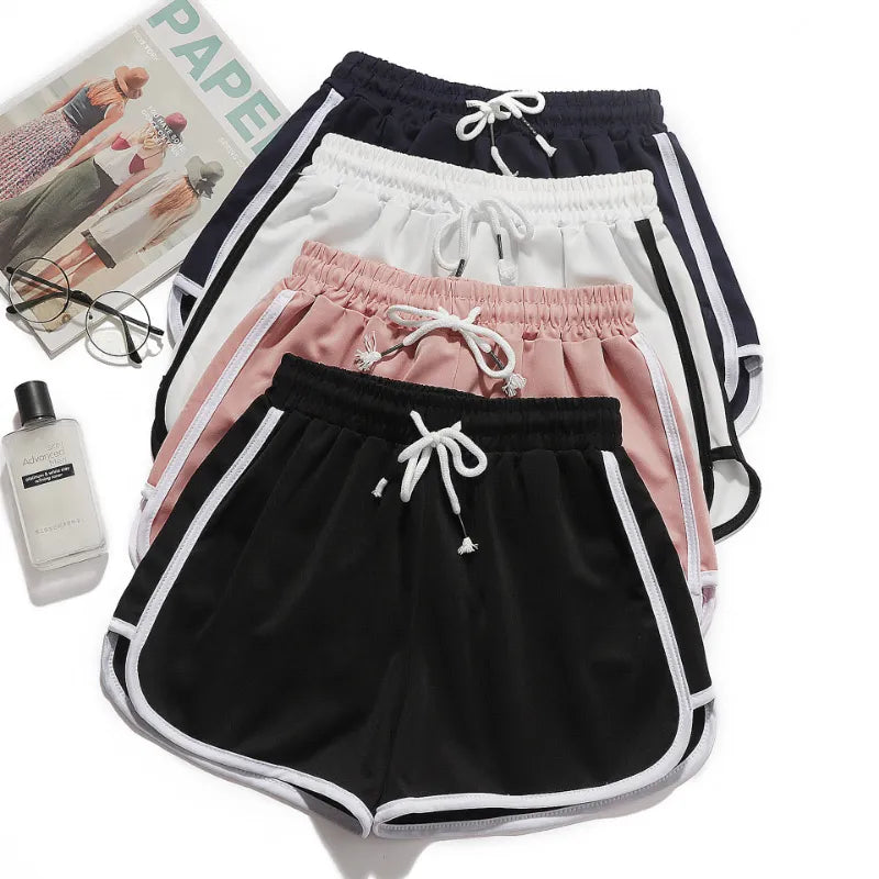 Mirla | Damrandiga shorts med andningsbart, elastiskt midjeband-Eva Jonsson