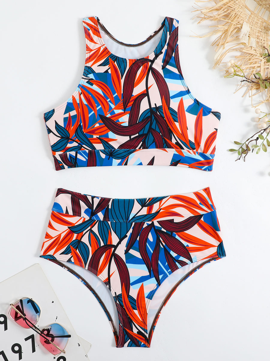 Mirla | Dams Sportig Hög Midja Bikini Kvinnor Simkläder-Eva Jonsson