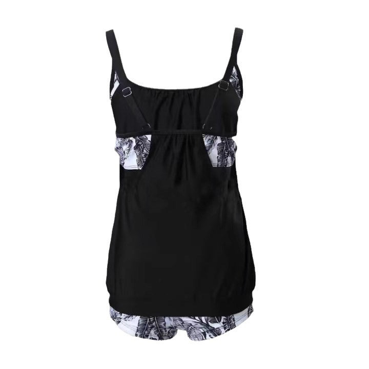 Mirla | Dams Tankini Set med Blommiga Shorts och Bekväma Remmar-Eva Jonsson