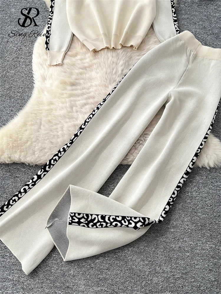 Mirla | Damstickset med Pullover och Vida Byxor-Eva Jonsson