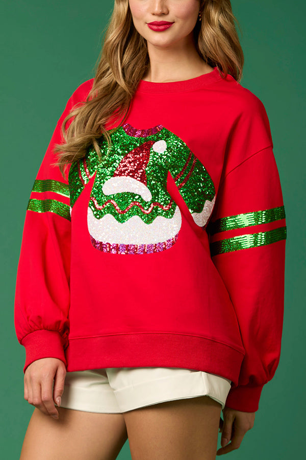 Mirla | Dec-Seq- Rundhals-Löst Sweatshirt-Eva Jonsson