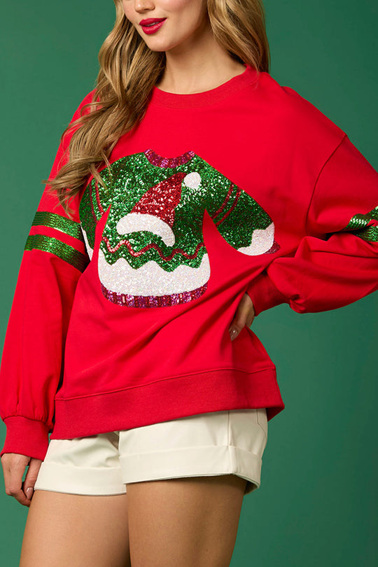 Mirla | Dec-Seq- Rundhals-Löst Sweatshirt-Eva Jonsson