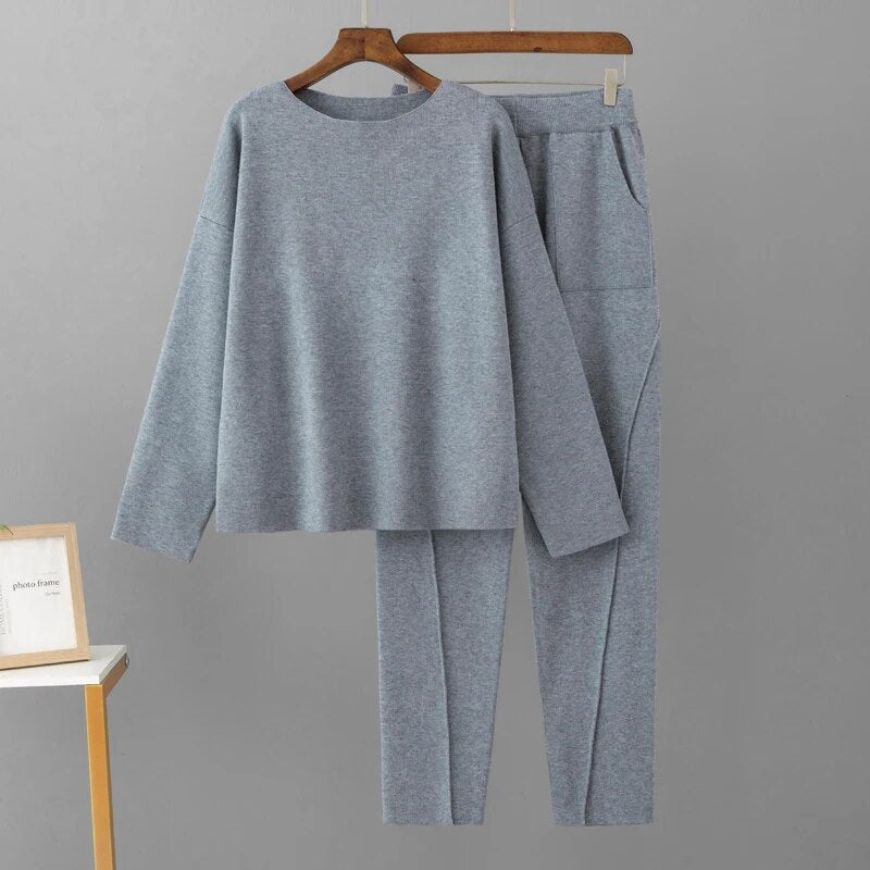 Mirla | Delt Stickad Set Dam-Eva Jonsson