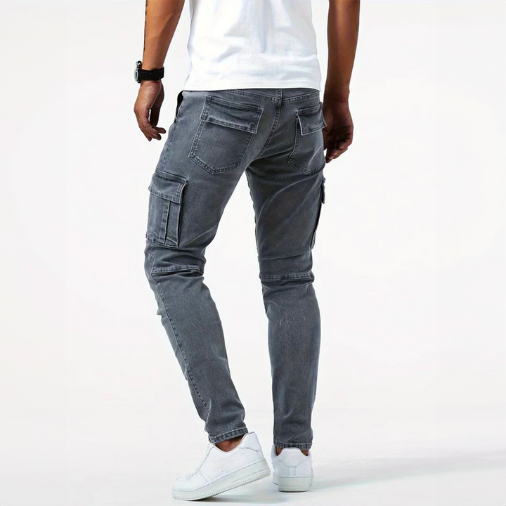 Mirla | Denim Cargo Jeans-Eva Jonsson