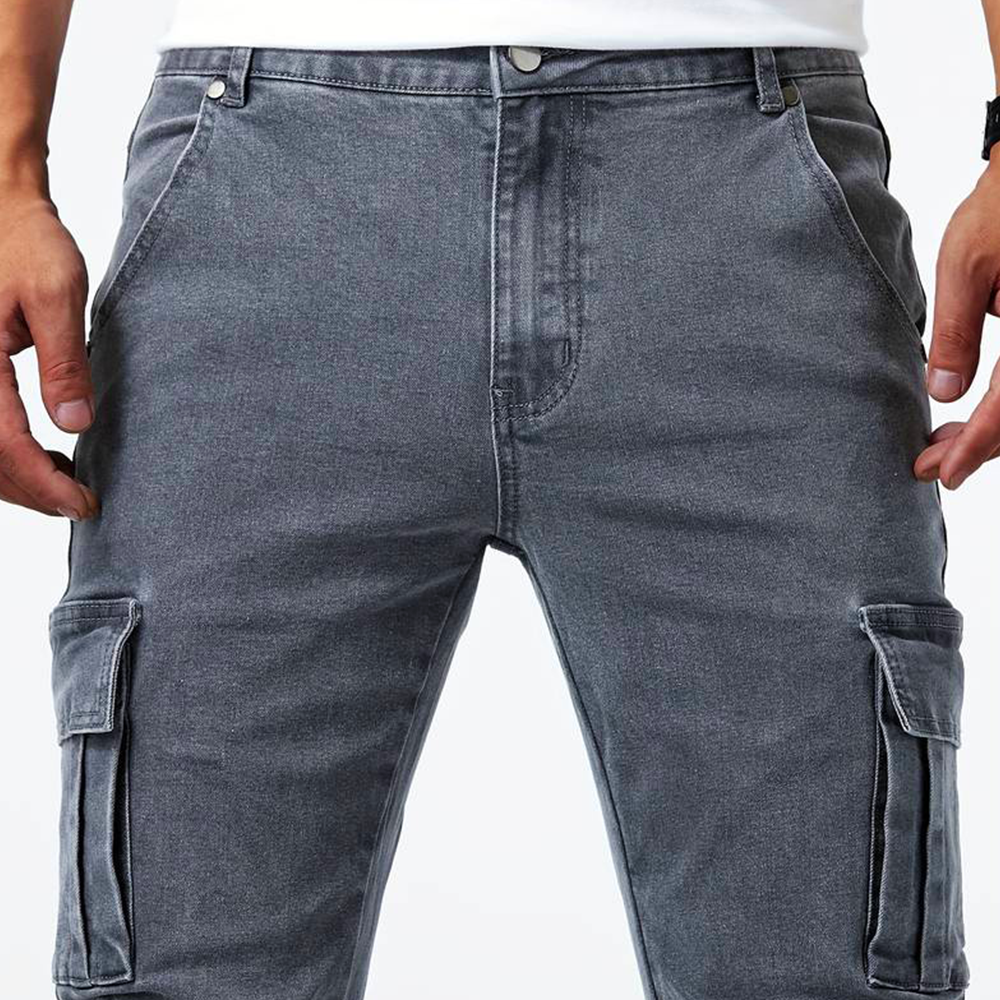 Mirla | Denim Cargo Jeans-Eva Jonsson