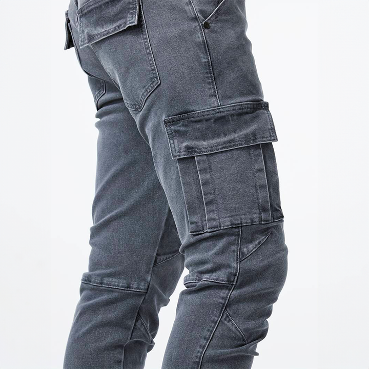 Mirla | Denim Cargo Jeans-Eva Jonsson