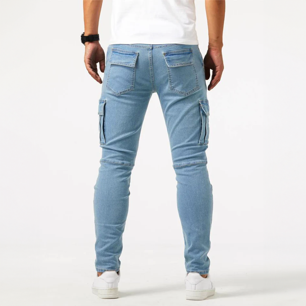 Mirla | Denim Cargo Jeans-Eva Jonsson