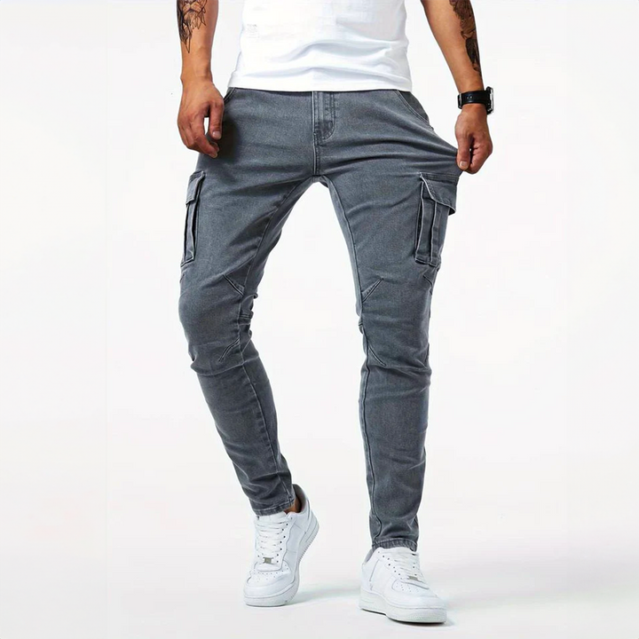 Mirla | Denim Cargo Jeans-Eva Jonsson