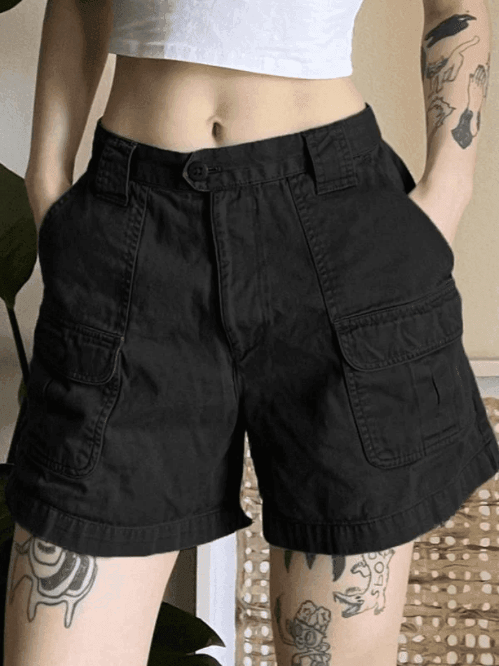 Mirla | Denim Raka Ben Cargo Shorts-Eva Jonsson