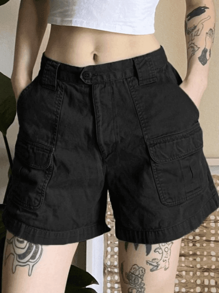 Mirla | Denim Raka Ben Cargo Shorts-Eva Jonsson