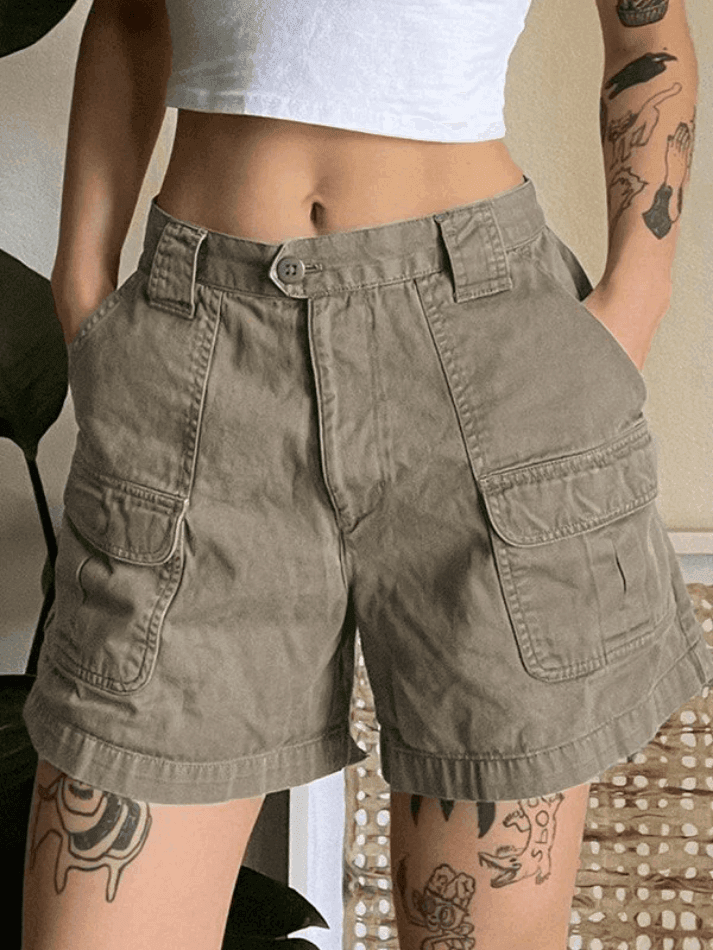 Mirla | Denim Raka Ben Cargo Shorts-Eva Jonsson