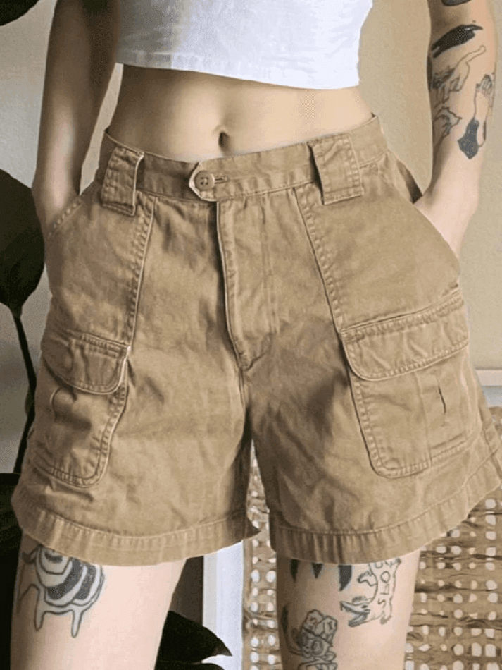 Mirla | Denim Raka Ben Cargo Shorts-Eva Jonsson