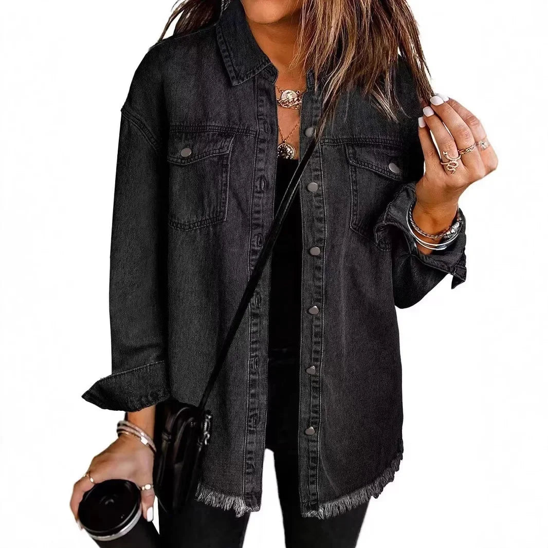 Mirla | Denim Skjortjacka-Eva Jonsson