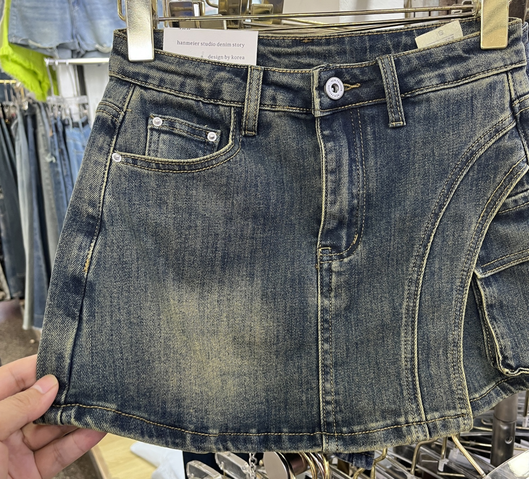 Mirla | Denim Skort Denim Minikjol-Eva Jonsson