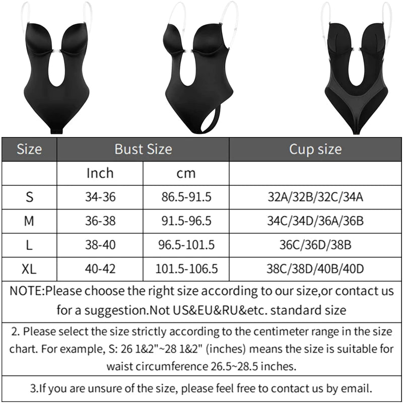 Mirla | Djup V-ringning Formande Bodysuit-Eva Jonsson