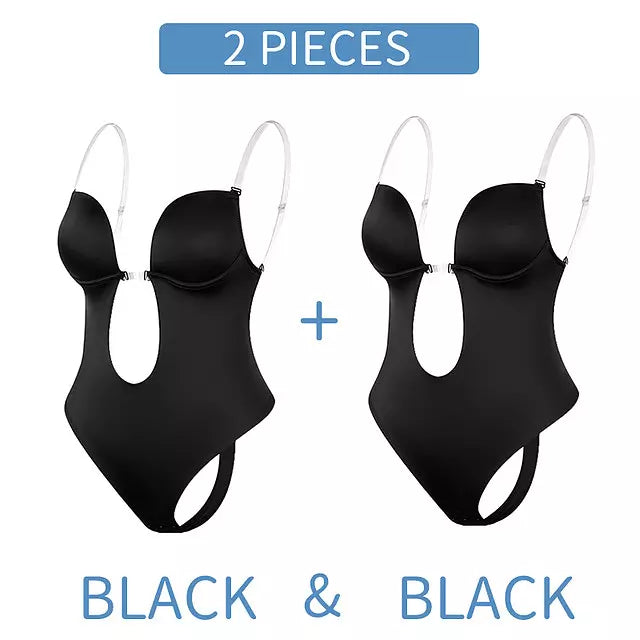 Mirla | Djup V-ringning Formande Bodysuit-Eva Jonsson