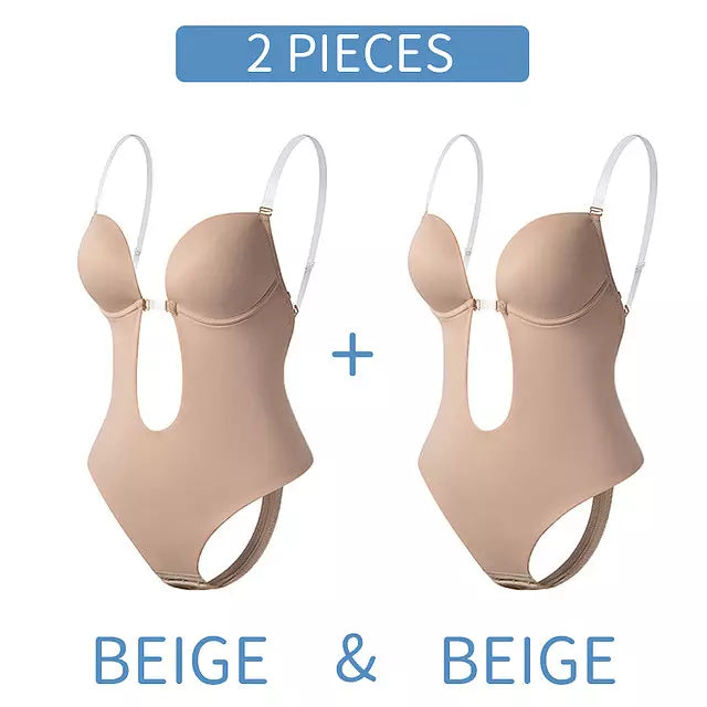 Mirla | Djup V-ringning Formande Bodysuit-Eva Jonsson