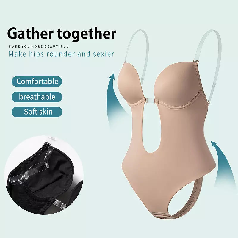 Mirla | Djup V-ringning Formande Bodysuit-Eva Jonsson