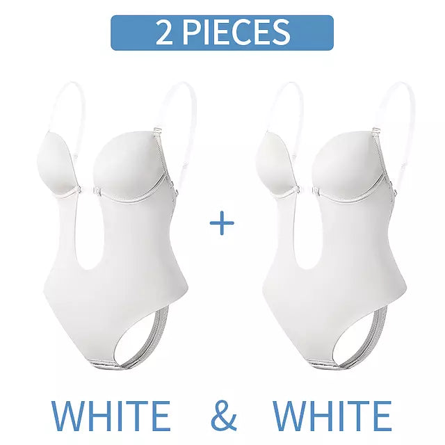 Mirla | Djup V-ringning Formande Bodysuit-Eva Jonsson