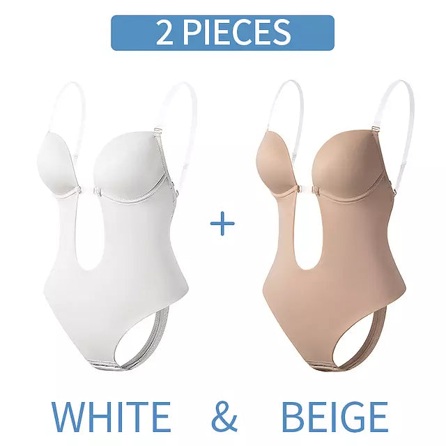 Mirla | Djup V-ringning Formande Bodysuit-Eva Jonsson
