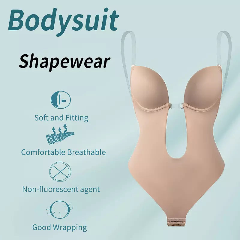 Mirla | Djup V-ringning Formande Bodysuit-Eva Jonsson