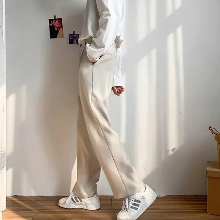 Mirla | Draperad Lång Byxa Slim Fit-Eva Jonsson