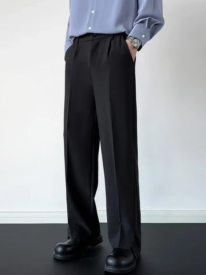 Mirla | Draperad Lång Byxa Slim Fit-Eva Jonsson