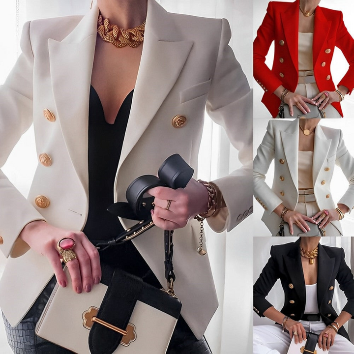 Mirla | Dubbel-öppnad Elegant Blazer-Eva Jonsson