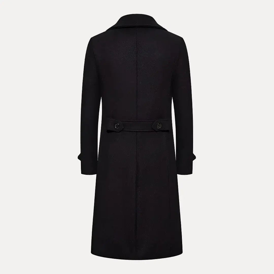 Mirla | Dubbelknäppt Knappar Ull Trenchcoat-Eva Jonsson
