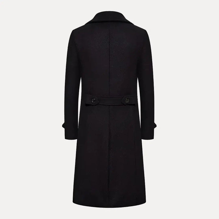 Mirla | Dubbelknäppt Knappar Ull Trenchcoat-Eva Jonsson