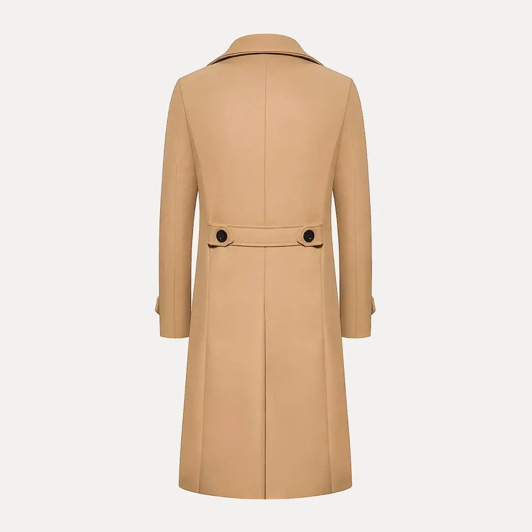 Mirla | Dubbelknäppt Knappar Ull Trenchcoat-Eva Jonsson