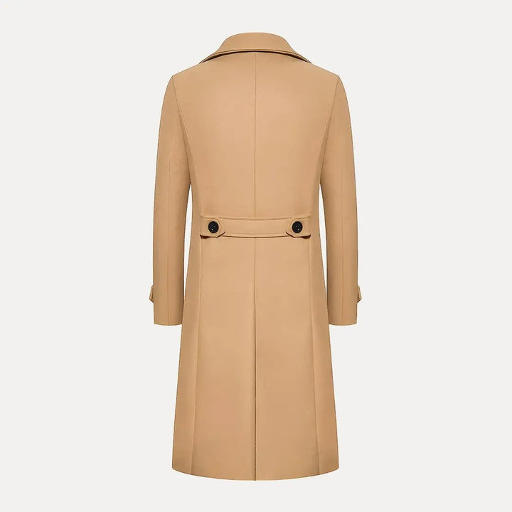 Mirla | Dubbelknäppt Knappar Ull Trenchcoat-Eva Jonsson