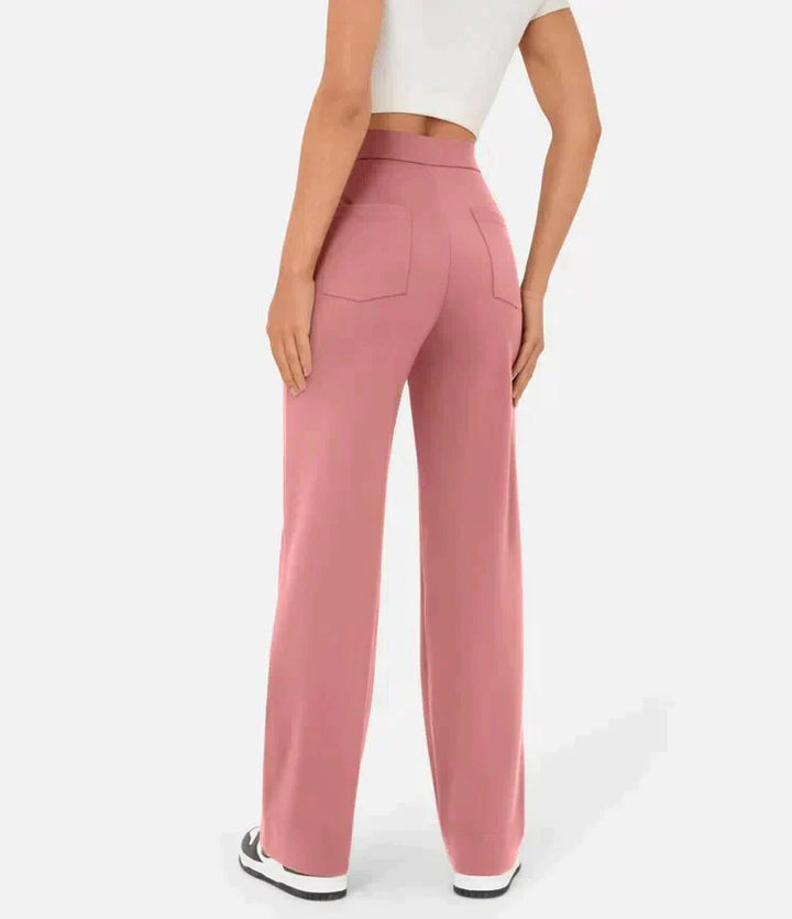 Mirla | Elastisk fritidsbyxa med hög midja-Eva Jonsson