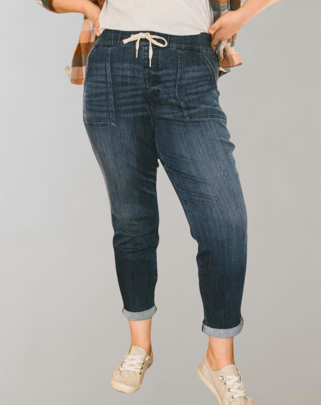 Mirla | Elastiska Jogger-jeans-Eva Jonsson