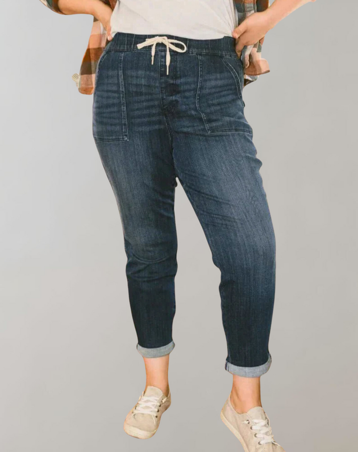 Mirla | Elastiska Jogger-jeans-Eva Jonsson