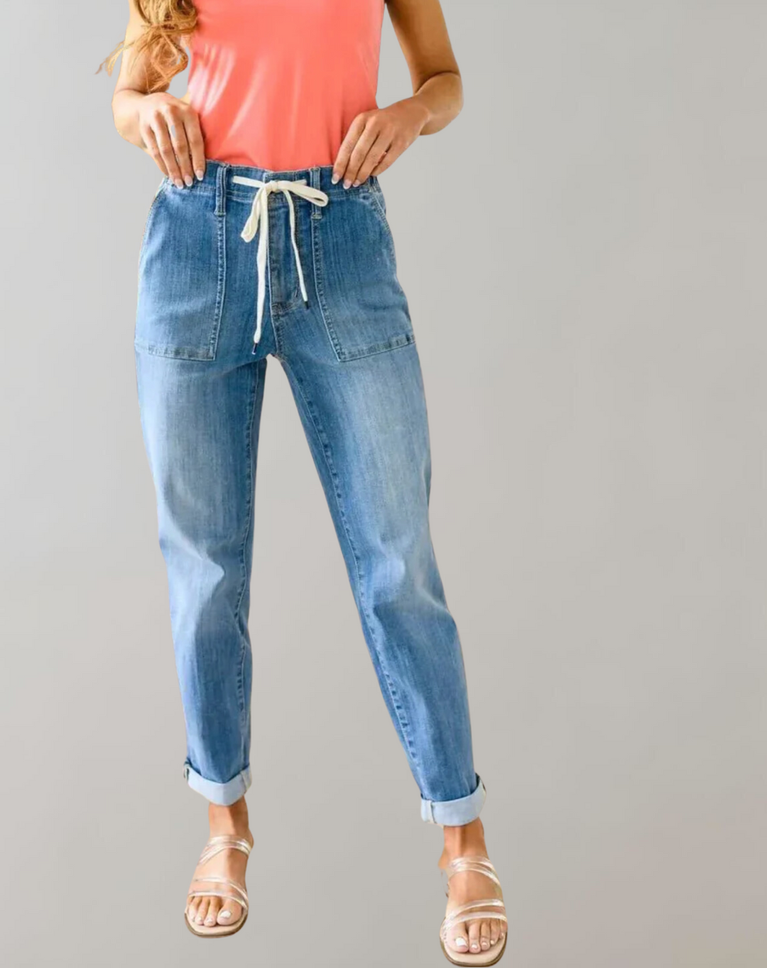 Mirla | Elastiska Jogger-jeans-Eva Jonsson