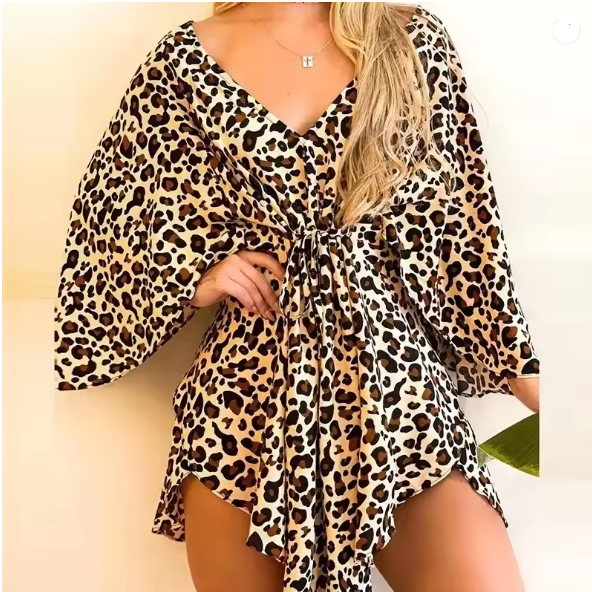 Mirla | Elegance Leopard Byxdress-Eva Jonsson