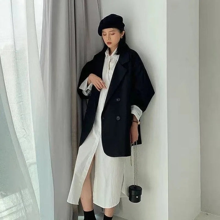 Mirla | Elegans Flerfärgad Oversize-Blazer för stil och komfort-Eva Jonsson
