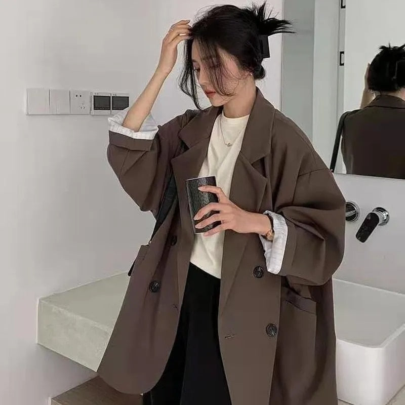 Mirla | Elegans Flerfärgad Oversize-Blazer för stil och komfort-Eva Jonsson