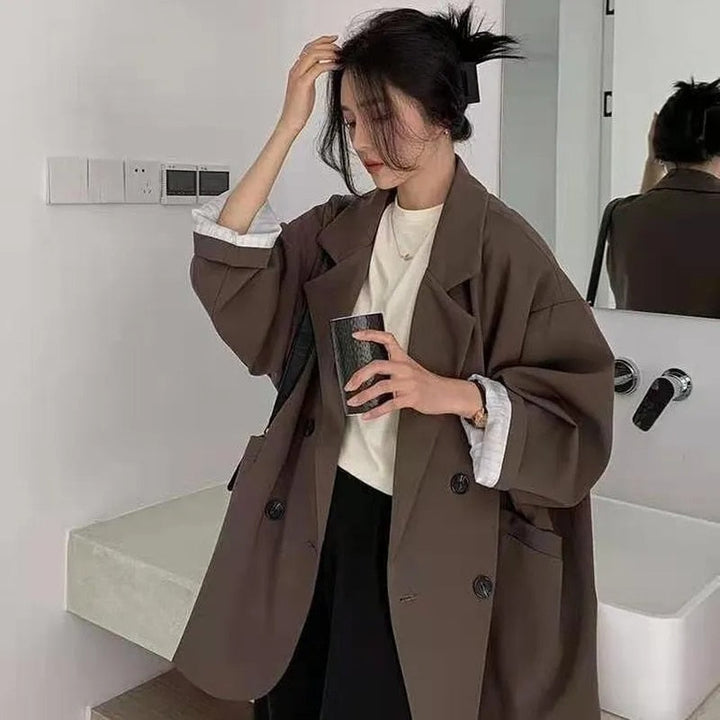 Mirla | Elegans Flerfärgad Oversize-Blazer för stil och komfort-Eva Jonsson