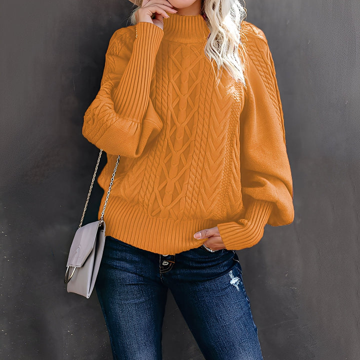 Mirla | Elegant, Avslappnad Dam-Rullkrage Tröja-Eva Jonsson
