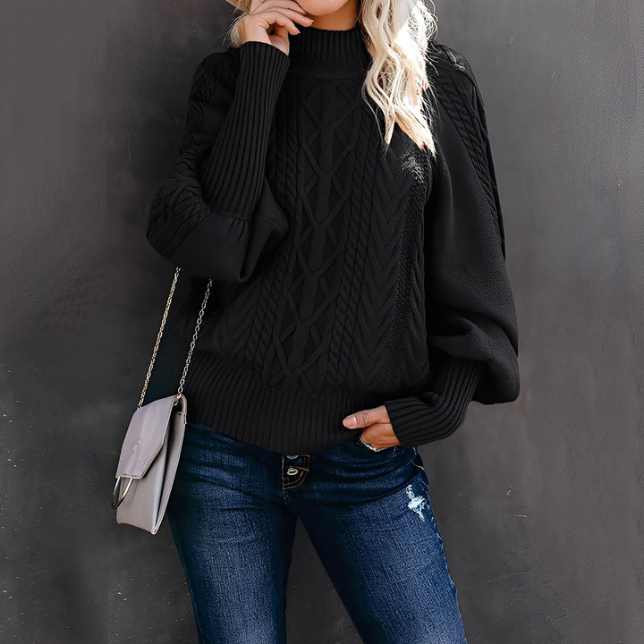 Mirla | Elegant, Avslappnad Dam-Rullkrage Tröja-Eva Jonsson