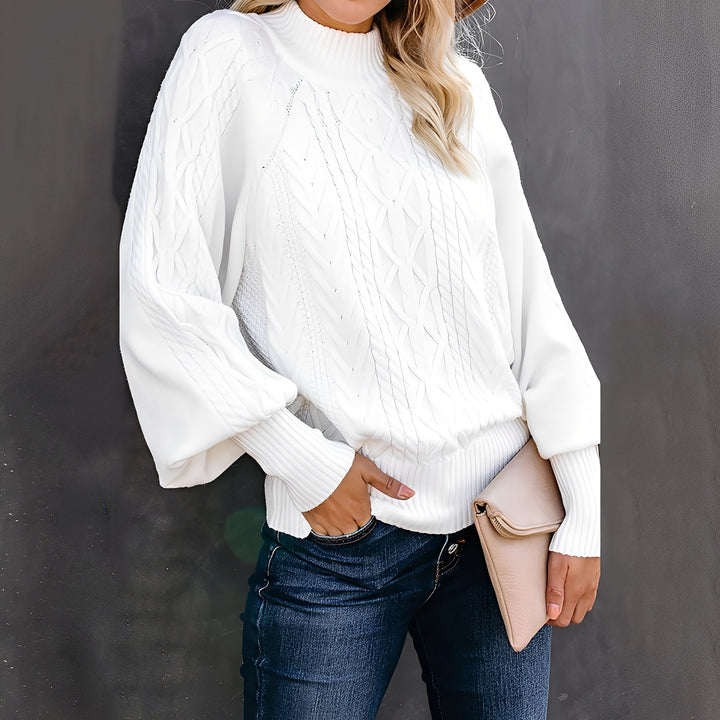 Mirla | Elegant, Avslappnad Dam-Rullkrage Tröja-Eva Jonsson