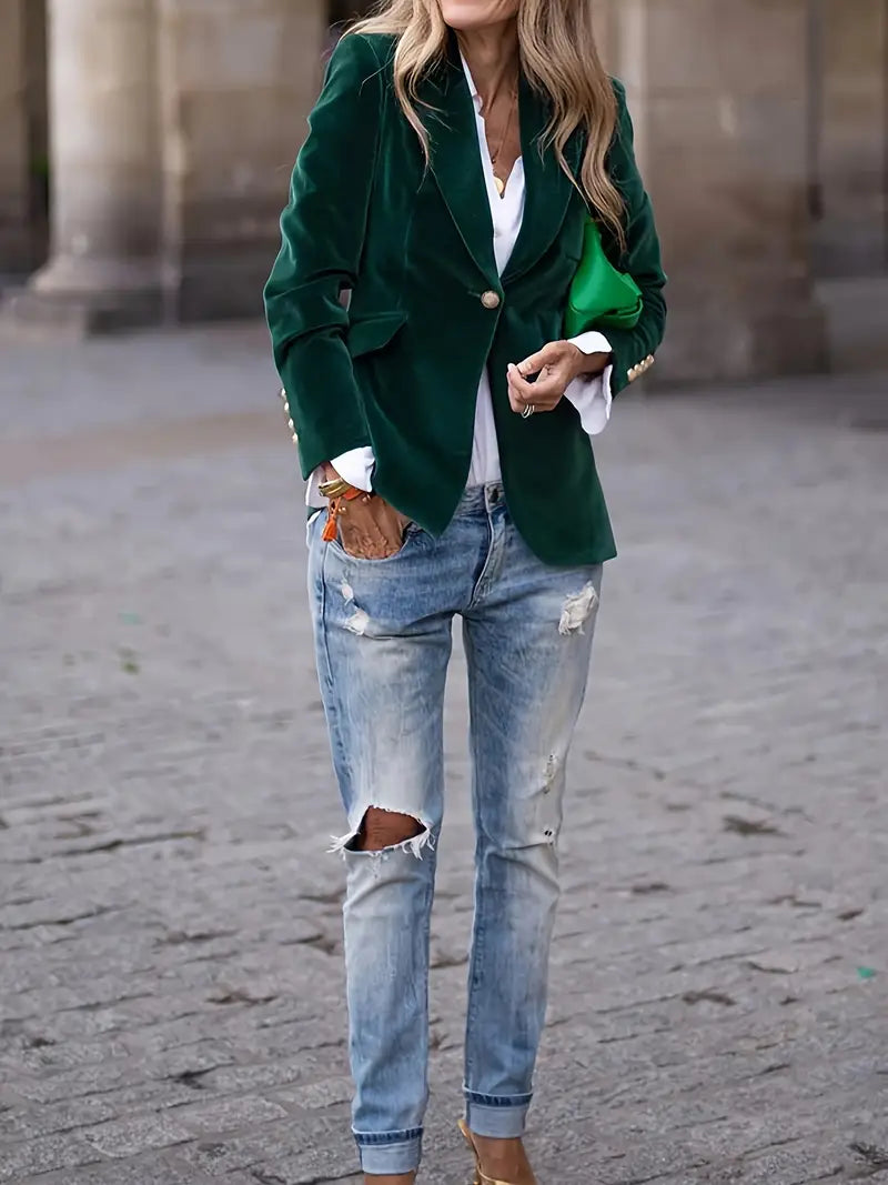 Mirla | Elegant Blazer Dam Från Samt I Figursydd Design-Eva Jonsson