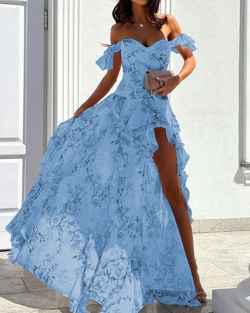 Mirla | Elegant Blommig Klänning-Eva Jonsson