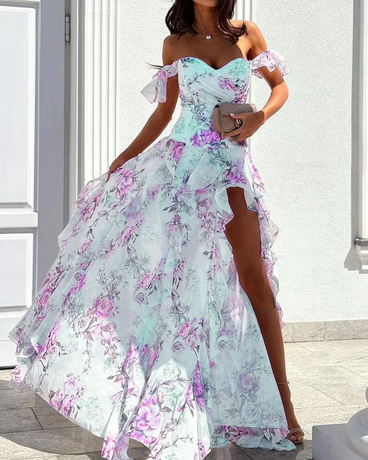 Mirla | Elegant Blommig Klänning-Eva Jonsson